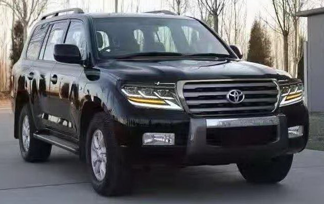 Передние фары FULL LED тюнинг стиль Lexus NS для Toyota Land Cruiser LC 200 2008-2016