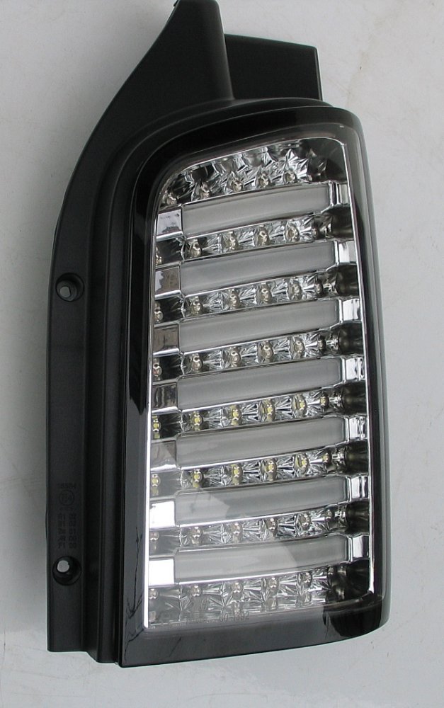 Задні ліхтарі хром LED tube для Volkswagen T5 2003-2015
