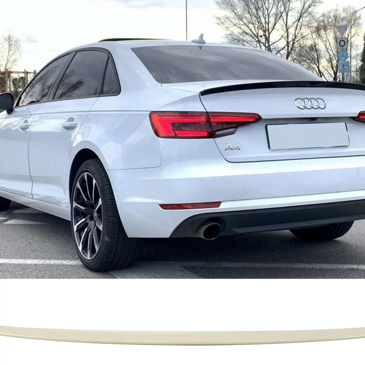 Спойлер на Audi A4 B9 2015-2019 року (під покрас)