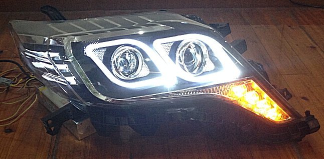 Передні фари тюнінг ксенон LD для Toyota Prado 150 рестайлинг 2013-2017