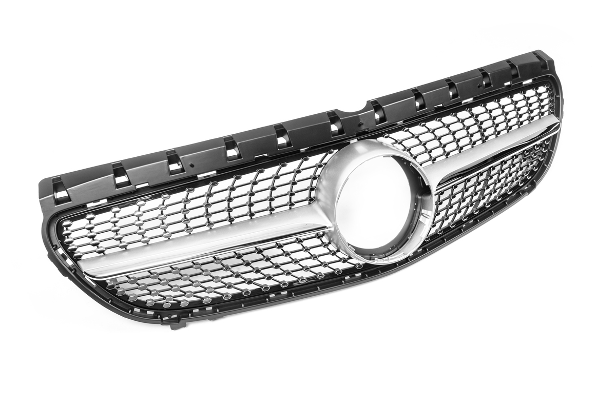 Передня решітка  (Diamond Silver) для Mercedes B-class W246 2015-2018рр.