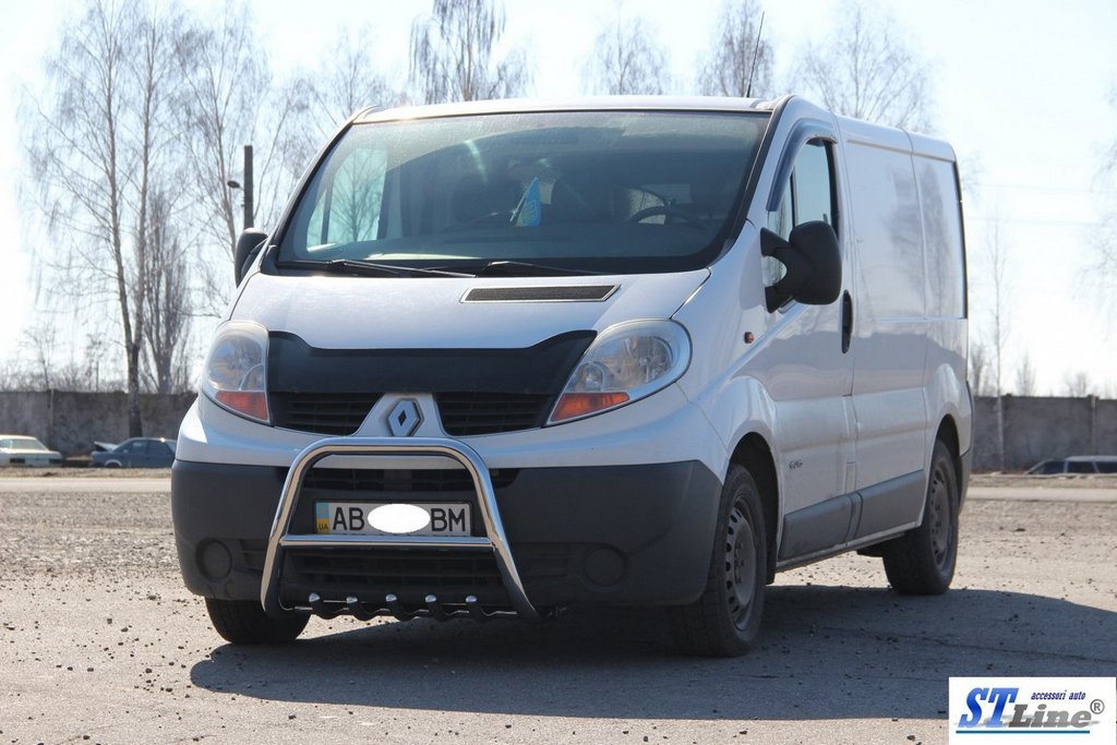 Кенгурятник QT-Spec (нерж.) для Nissan Primastar 2002-2014рр