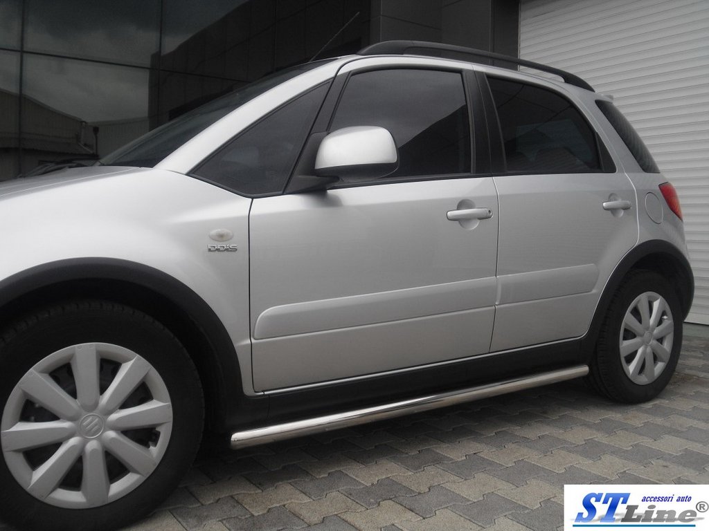 Бічні труби d50 (2 шт., нерж) для Suzuki SX4 2006-2013рр