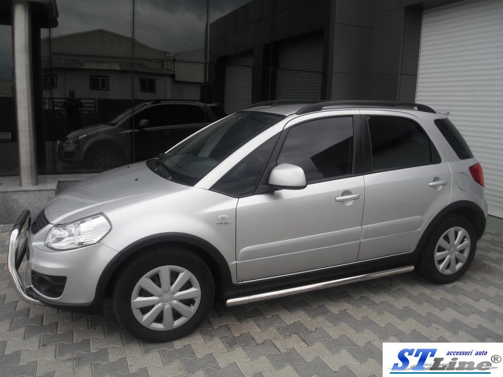 Бічні труби d50 (2 шт., нерж) для Suzuki SX4 2006-2013рр
