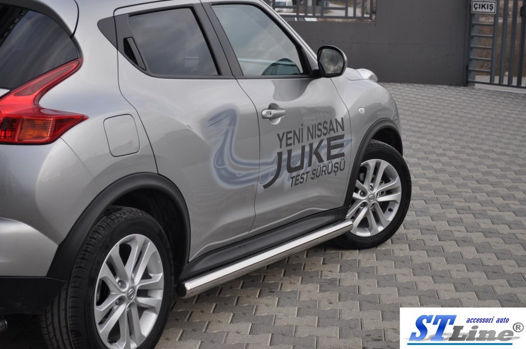 Бічні труби Ø60 (2 шт., нерж.) для Nissan Juke 2010-2019 рр