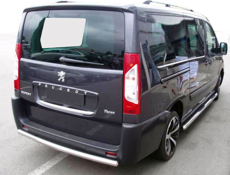 Задня дуга AK002 (нерж.) для Peugeot Expert 2007-2017 рр
