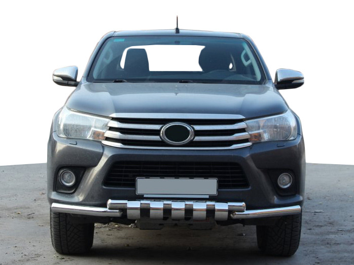 Передній захист F3-34 (нерж.) для Toyota Hilux 2015+ рр