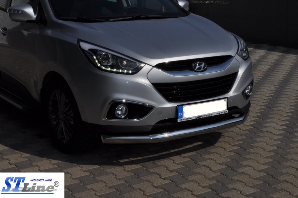 Передня дуга ST008 (нерж.) для Hyundai IX-35 2010-2015