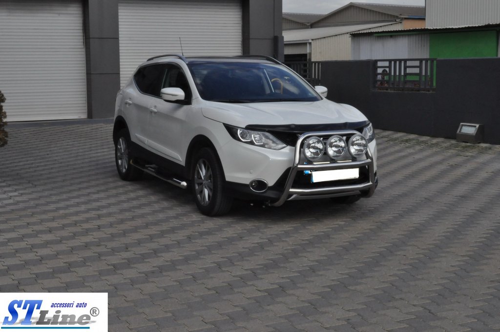 Кенгурятник WT018 (нерж) для Nissan Qashqai 2014-2021рр