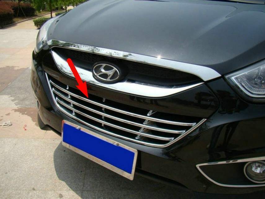 Хромована решітка бампера Hyundai IX35 2010-2012