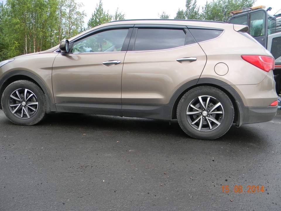 Дефлектори вікон Clover Hyundai Santa Fe 4 шт 2012-