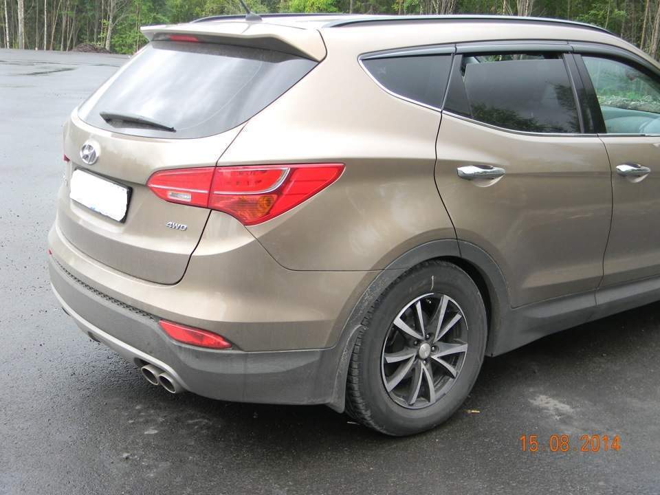 Дефлектори вікон Clover Hyundai Santa Fe 4 шт 2012-