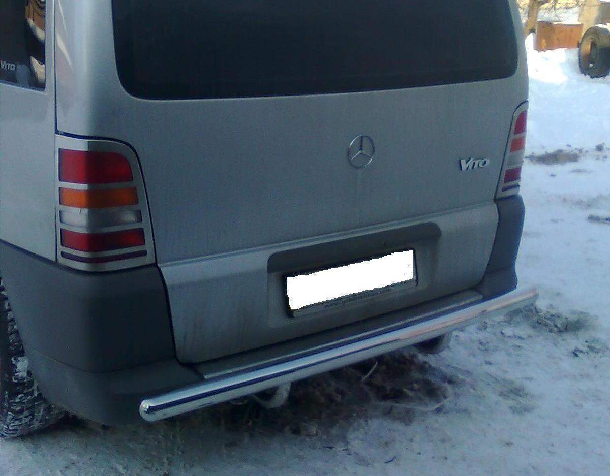 Хром накладки на стопи Mercedes-Benz Vito W638 1996-2003 (нержавіюча сталь)