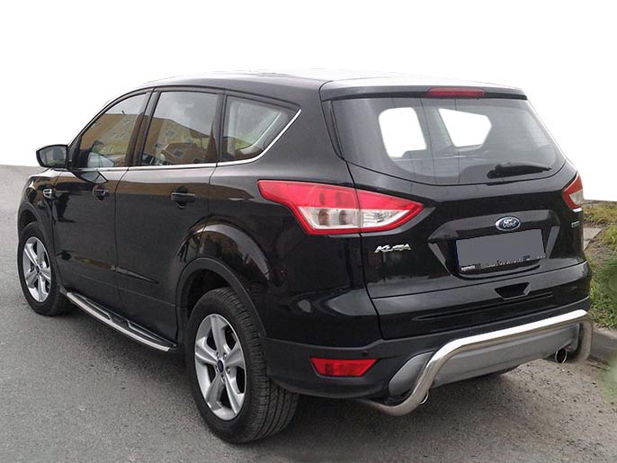 Задня дуга AK007 (нерж) для Ford Kuga/Escape 2013-2019 рр