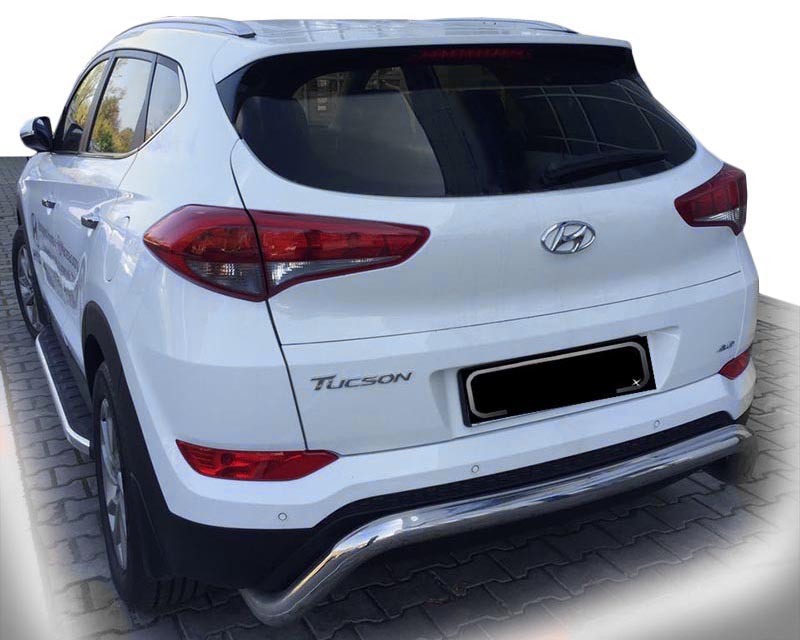 Задня дуга AK007 (нерж.) для Hyundai Tucson TL 2016-2021рр