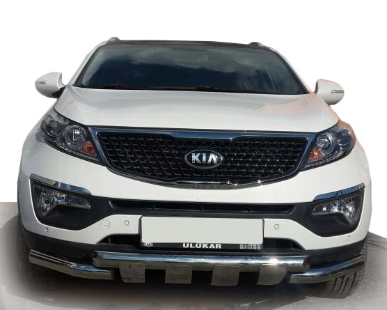 Передній захист ST009-15 (2013-2015, нерж.) для Kia Sorento XM 