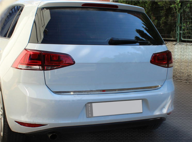 Кромка багажника HB (нерж) Carmos - Турецька сталь для Volkswagen Golf 7/E-Golf