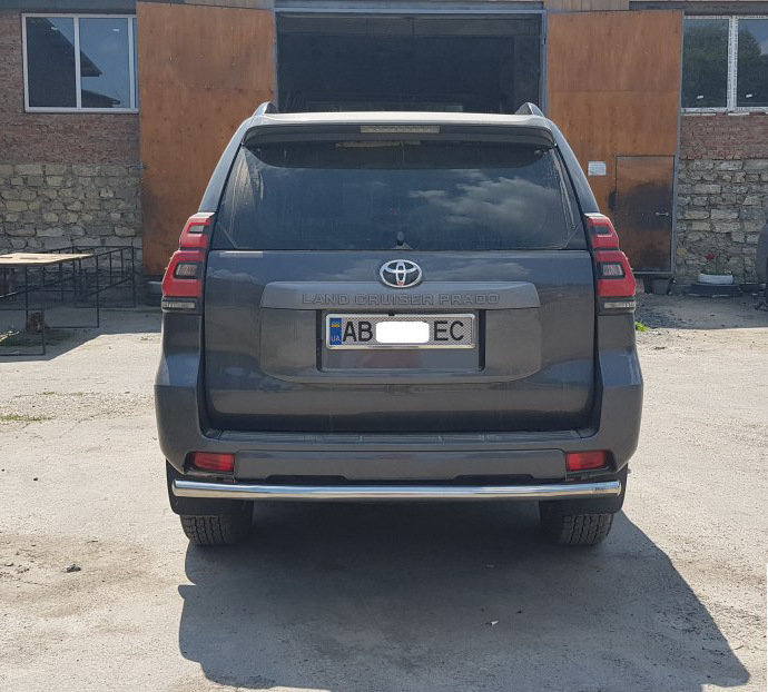 Задня дуга AK002 (нерж) для Toyota Land Cruiser Prado 150