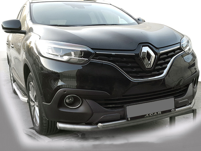 Передній захист ST014 (нерж) для Renault Kadjar