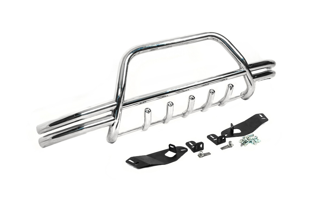 Кенгурятник WT003 Plus-2 (нерж) для Volkswagen T4 Transporter