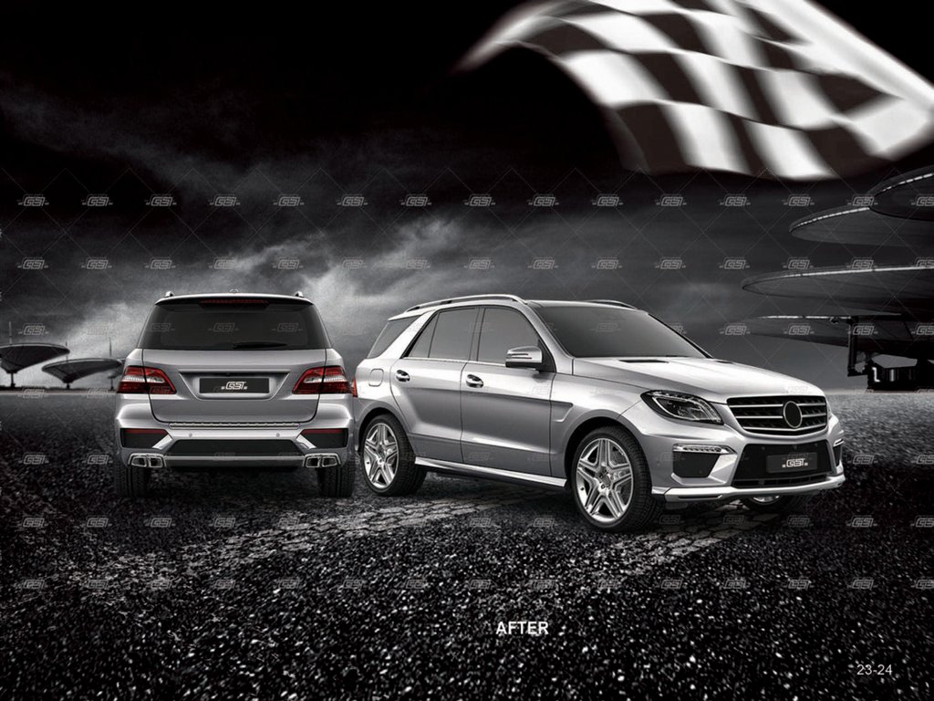 Комплект обвісу AMG на Mercedes-Benz GLE-Class W166 2015-2018р.