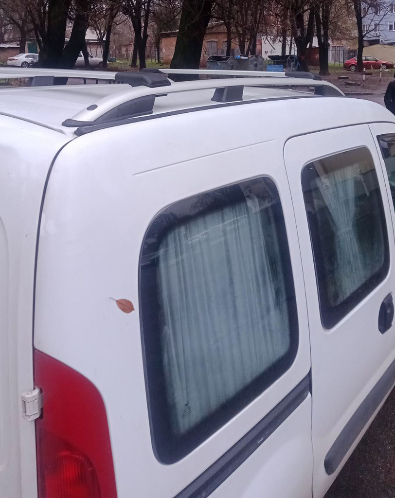 Рейлінги Skyport (сірий мат) для Renault Kangoo 1998-2008 років.