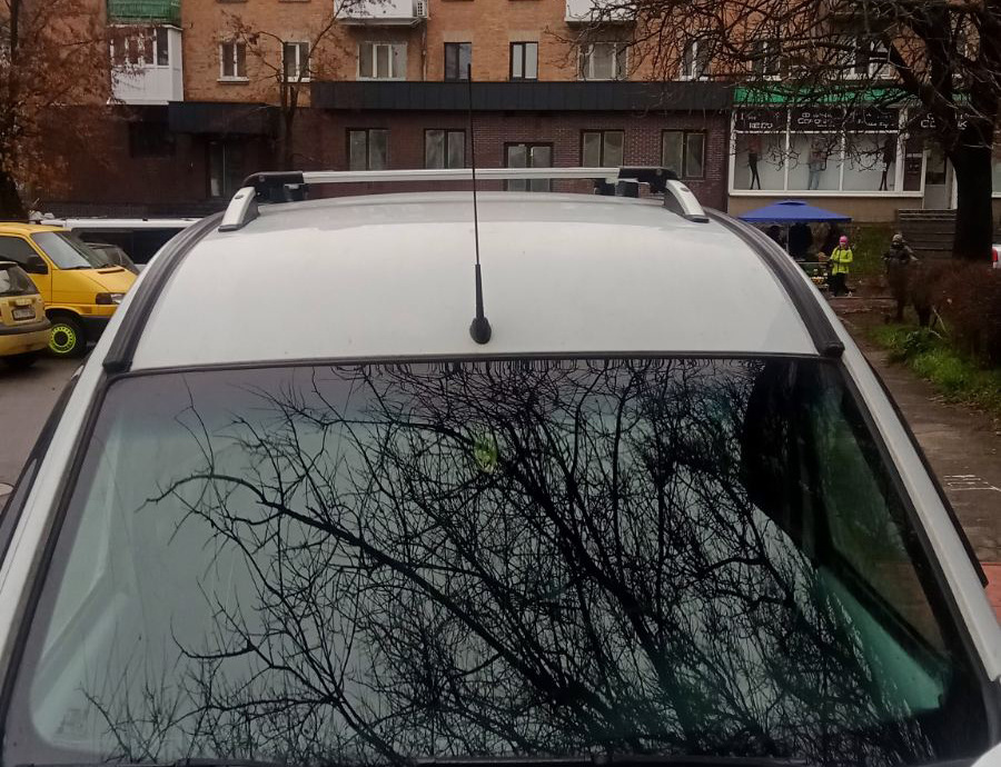 Рейлінги Skyport (сірий мат) для Renault Kangoo 1998-2008 років.