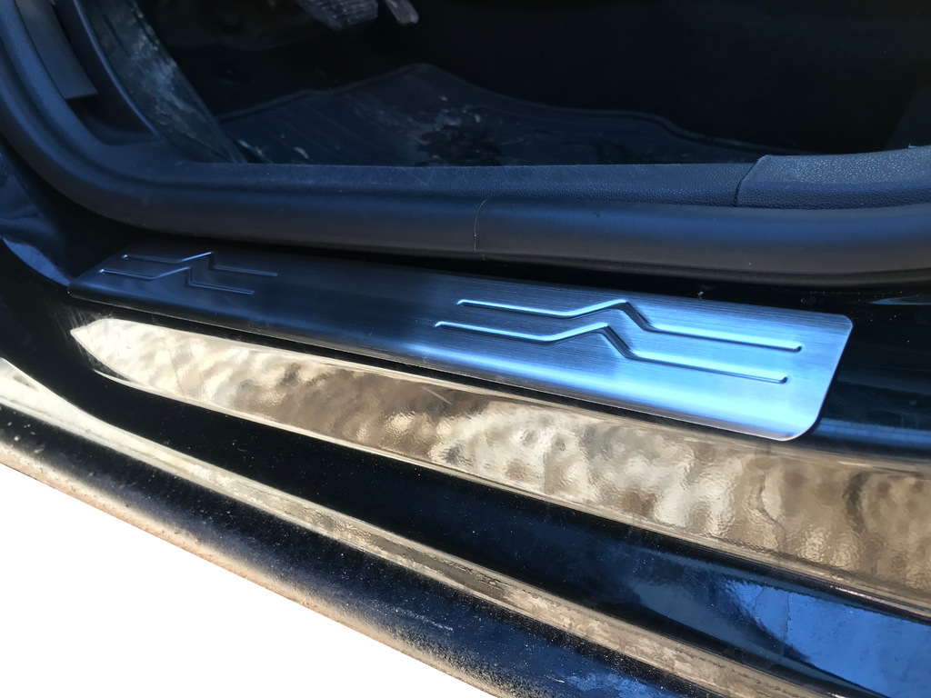 Хром нак-ки на дверні пороги (нерж.) для Citroen C4 2010+