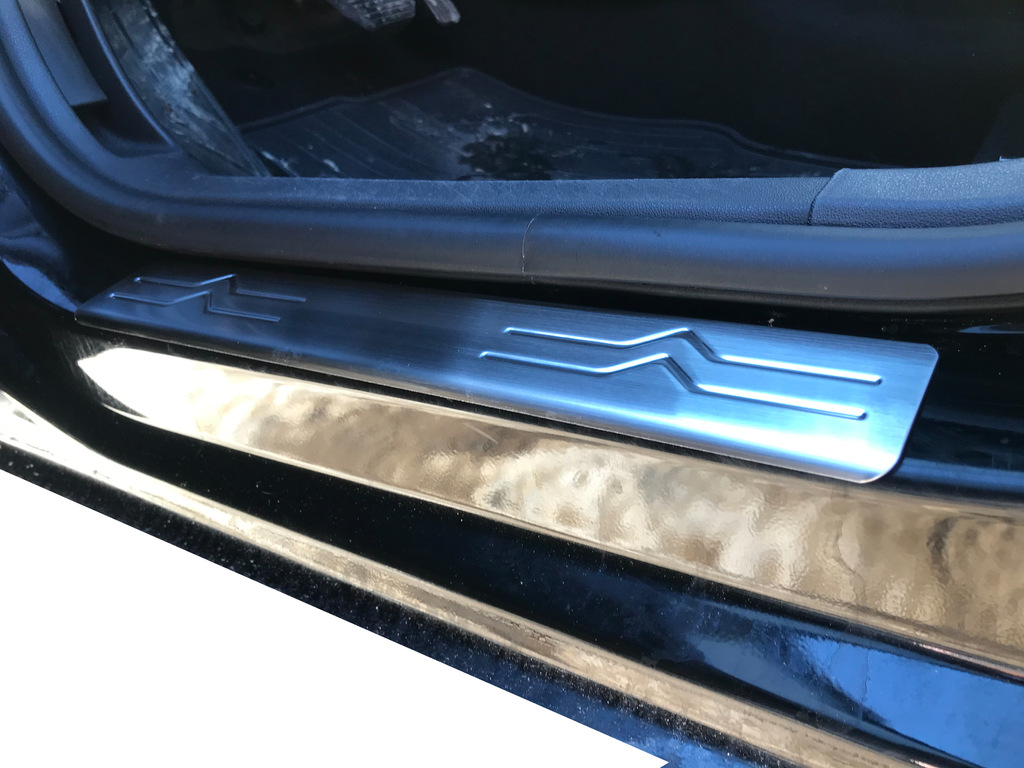 Хром нак-ки на дверні пороги (нерж.) для Citroen C4 2010+