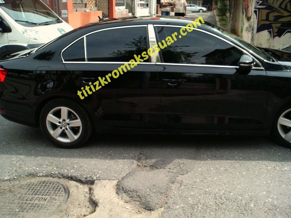 Хром окантовка вікон верхня для VW Jetta 2011-2019 Omsa Line