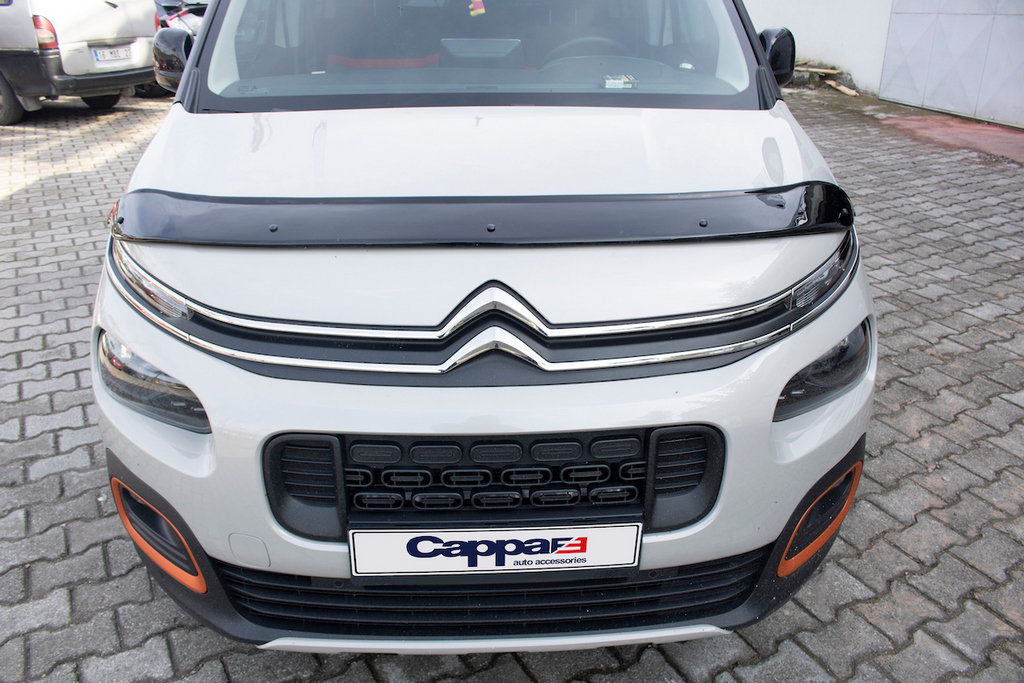 Дефлектор капота (EuroCap) для Peugeot Partner/Rifter 2019↗ мм.