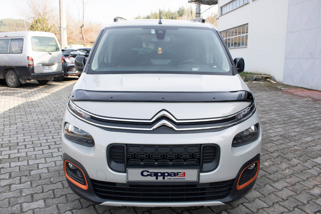 Дефлектор капота (EuroCap) для Peugeot Partner/Rifter 2019↗ мм.