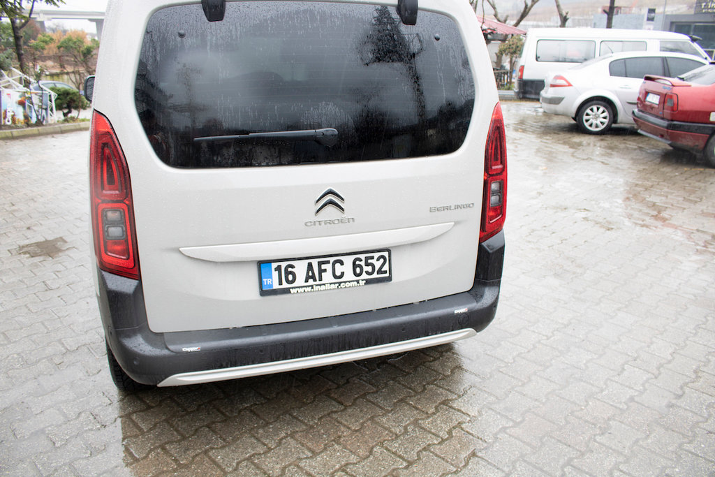 Накладка на задній бампер (ABS) для Citroen Berlingo/Multispace 2019↗ мм.