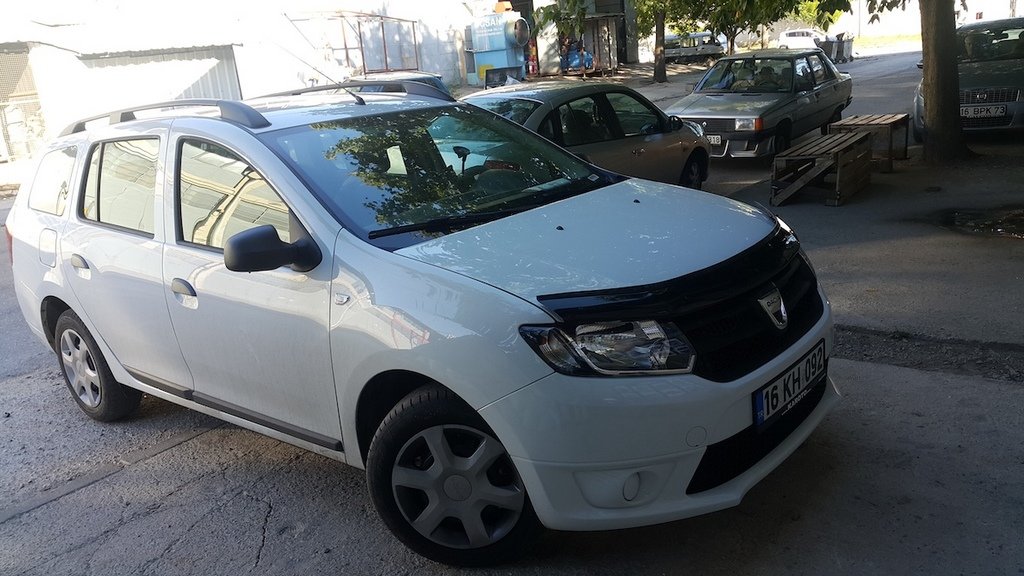 Дефлектор капота (EuroCap) для Dacia Logan MCV 2013↗ мм.