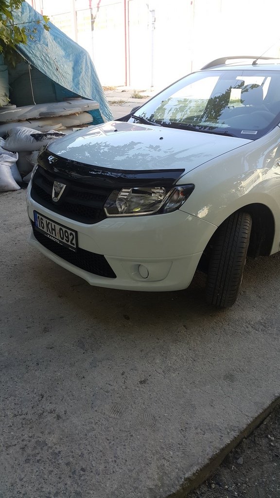 Дефлектор капота (EuroCap) для Dacia Logan MCV 2013↗ мм.