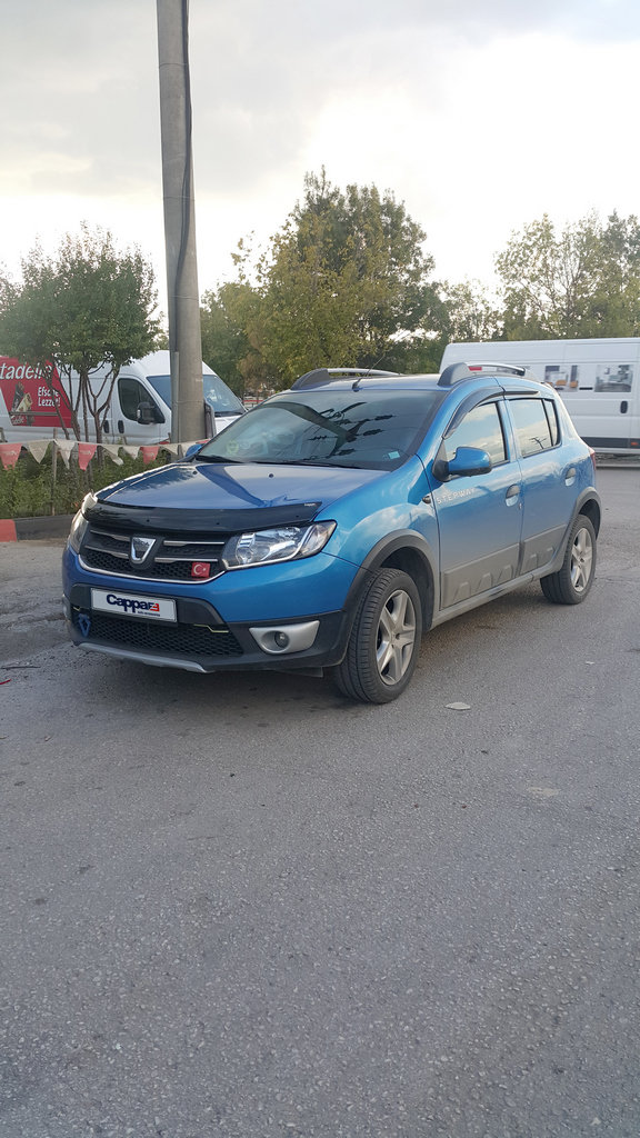 Дефлектор капота (EuroCap) для Dacia Logan MCV 2013↗ мм.