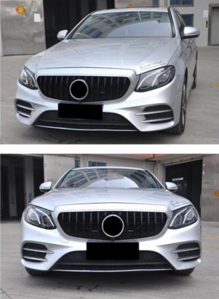 Передня решітка GT (2016-2019) для Mercedes E-сlass W213 2016 ↗︎ мм.
