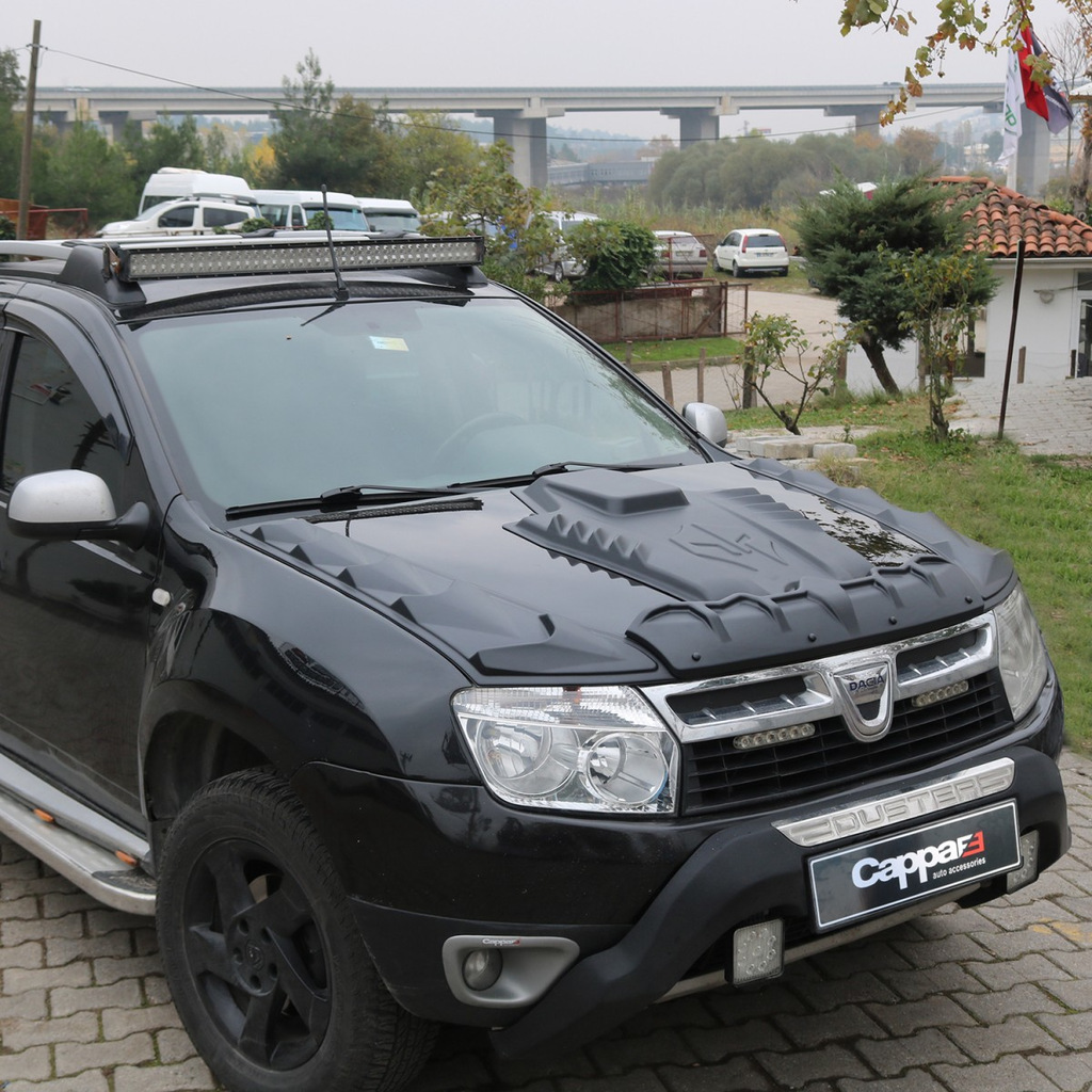 Накладка на капот (ABS) для Renault Duster 2008-2017 рр.