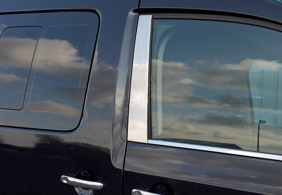 Хром молдинги дверних стійок (нерж.) для VW Caddy 2004-2015