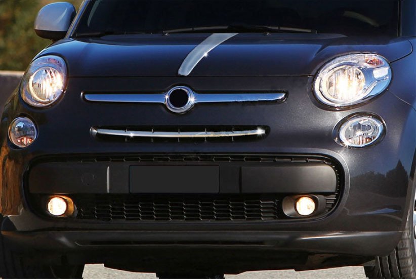 Накладки на решітку (popstar, нерж.) для Fiat 500/500L