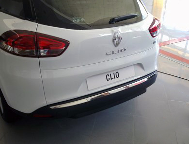 Кромка бампера (SW, нерж) для Renault Clio IV 2012-2019 рр.