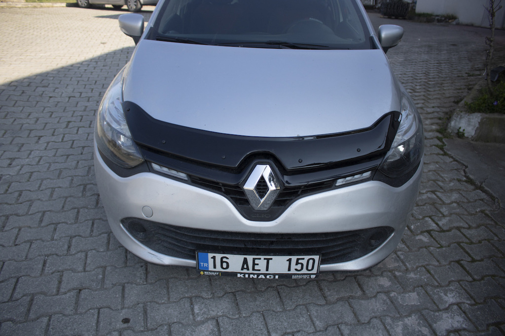 Дефлектор капота (EuroCap) для Renault Clio IV 2012-2019рр.