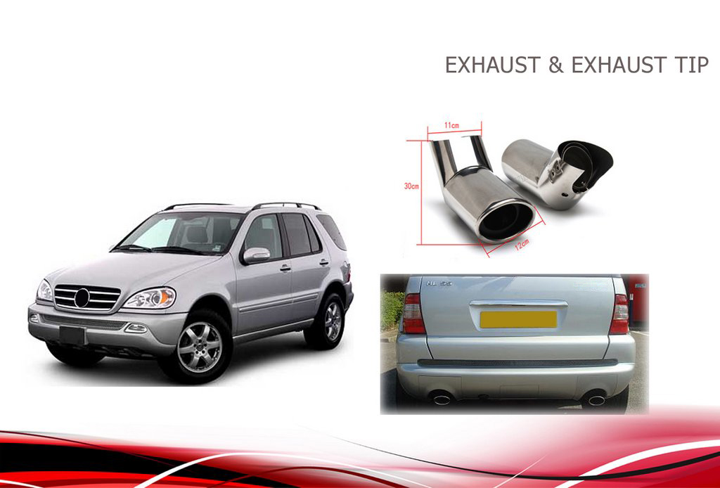 Насадки на глушник (2 шт) для Mercedes ML W163