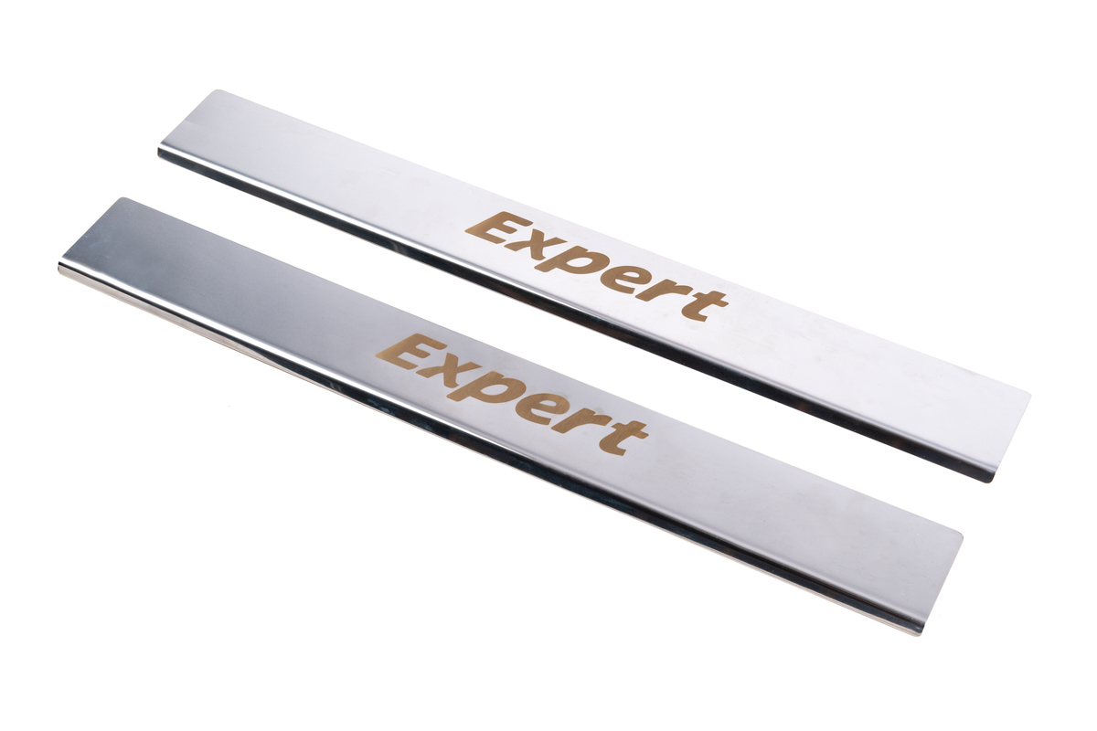 Накладки на пороги (2 шт) для Peugeot Expert 2007-2017