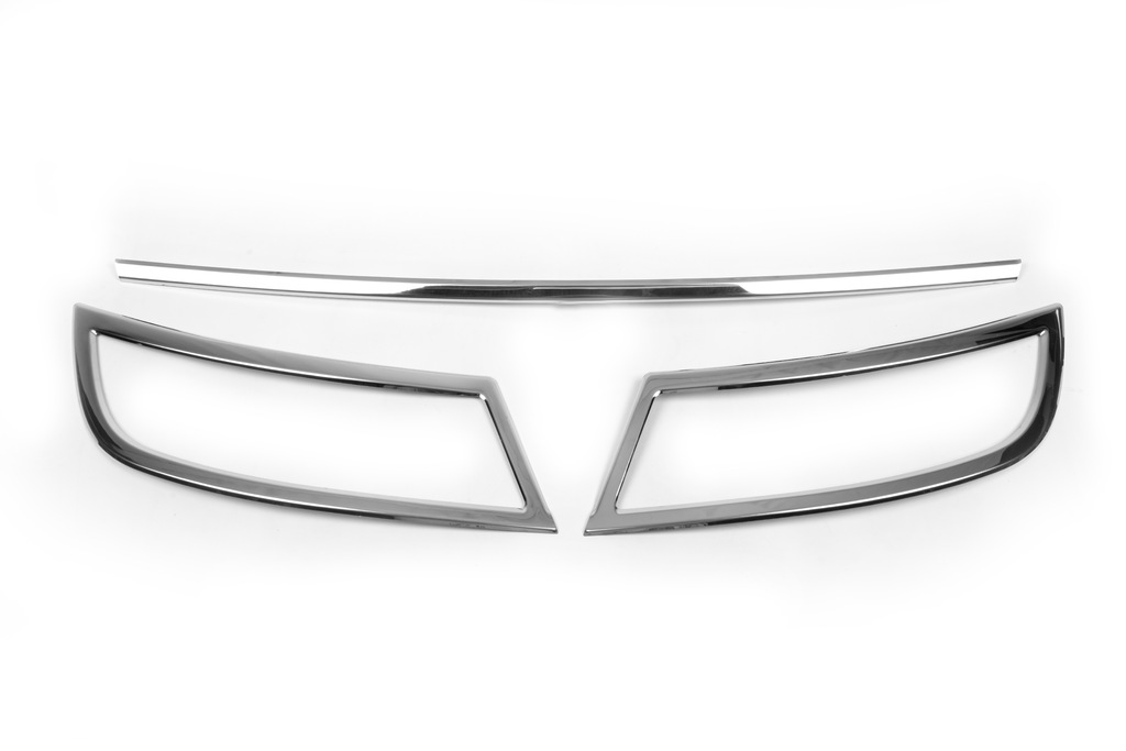 Накладки на задній бампер (3 шт., нерж) для Skoda Superb 2016-