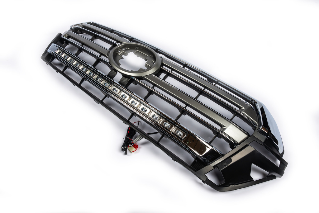 Решітка LED + вії LED для Toyota Land Cruiser 200 2016+