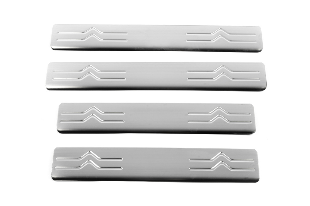 Хром нак-ки на дверні пороги (нерж.) для Citroen C4 2010+