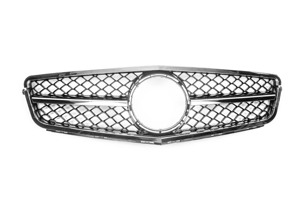 Передня решітка AMG Silver для Mercedes C-class W204 2007-2015рр.