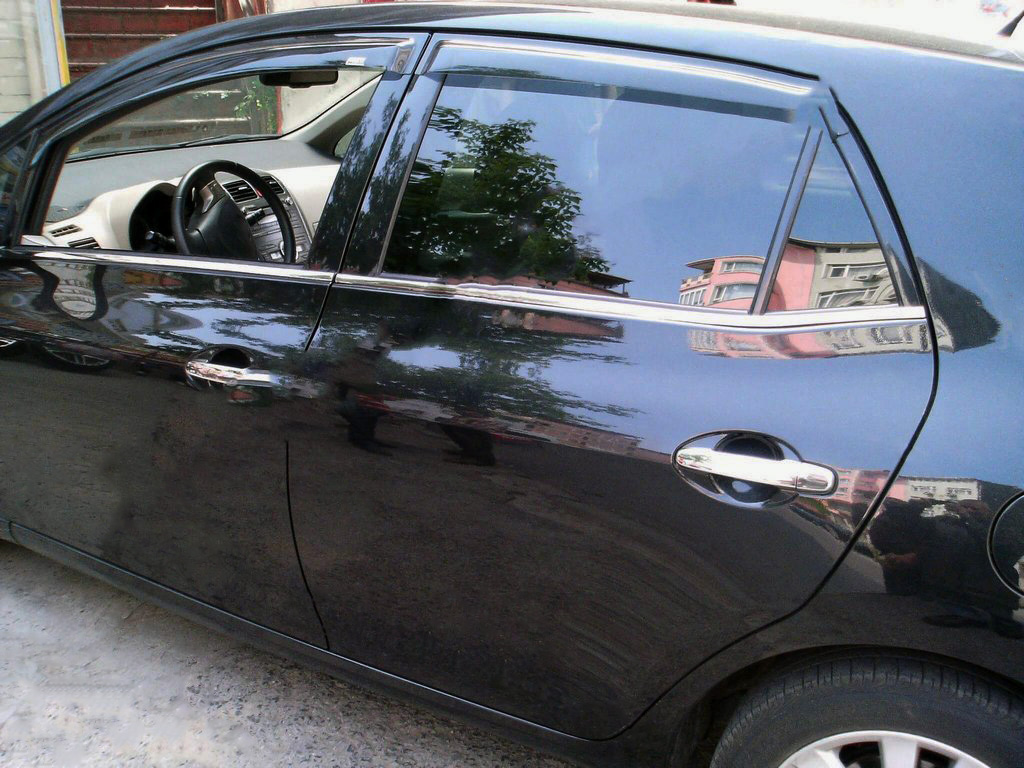 Хром накладки для Toyota Auris 2008-2012 окантовка вікон нерж Carmos (Туреччина)
