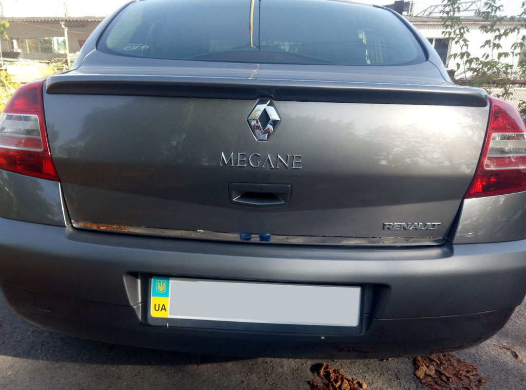 Хром накладки для Renault Megane II SD кромка багаж нерж Carmos (Туреччина)